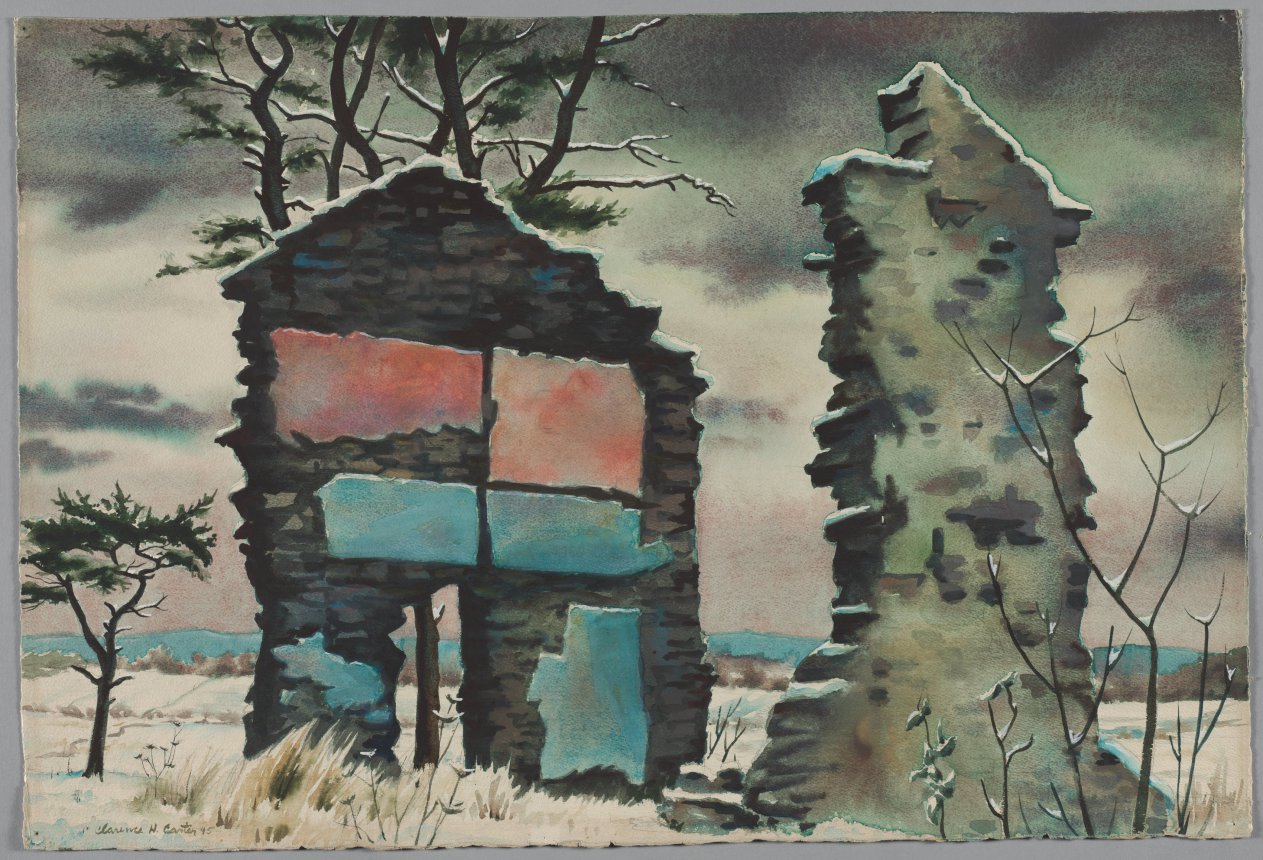 Bucks County Ruins, Кларенс Картер, 1945