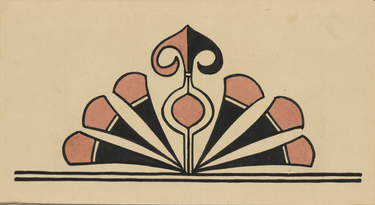 San Ildefonso Pottery Design, Kenneth M. Chapman, Before 1928