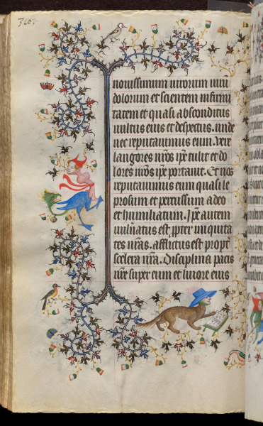 Hours of Charles the Noble, King of Navarre (1361-1425): fol. 155v, Text