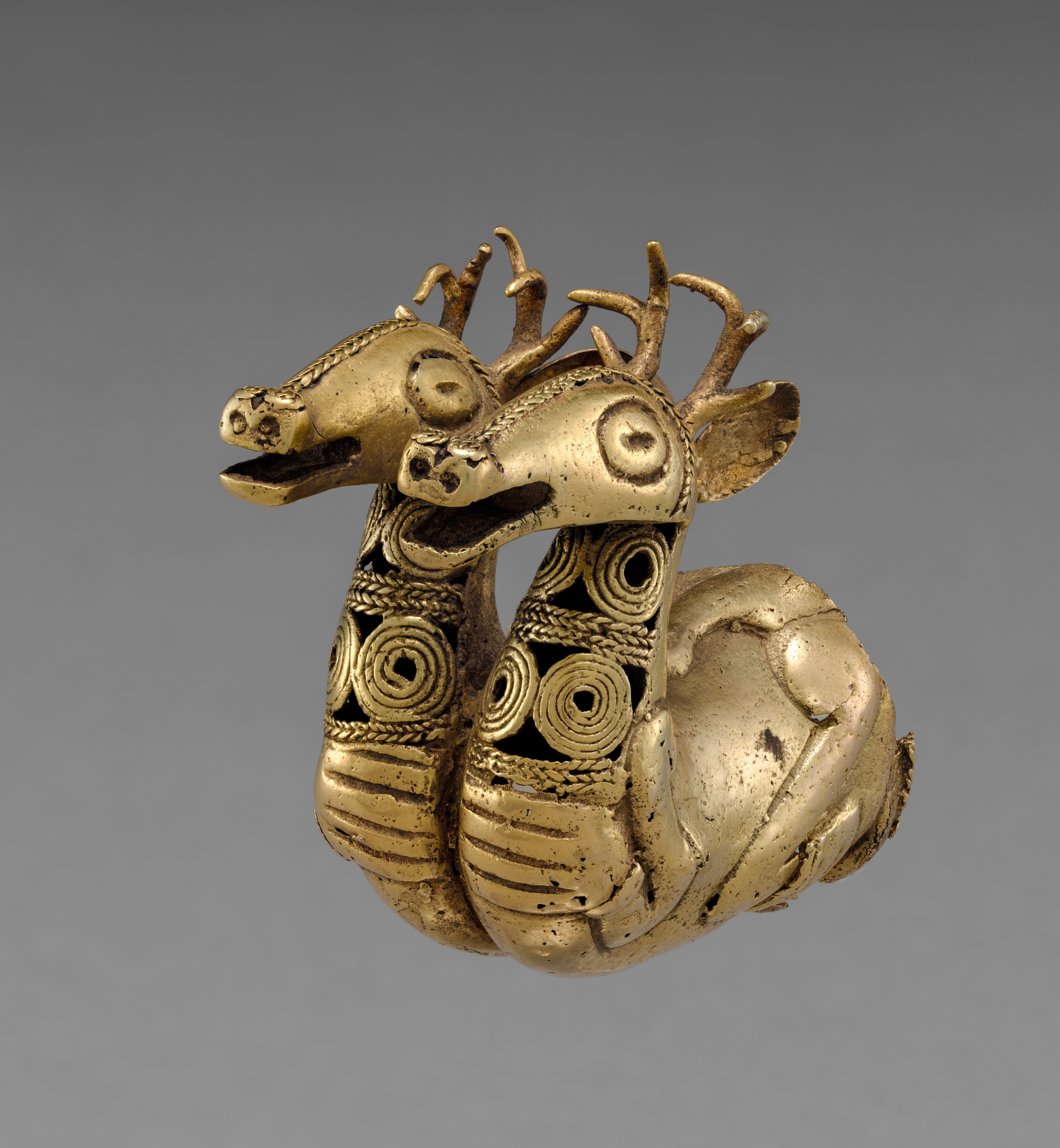Finial with Two Deer