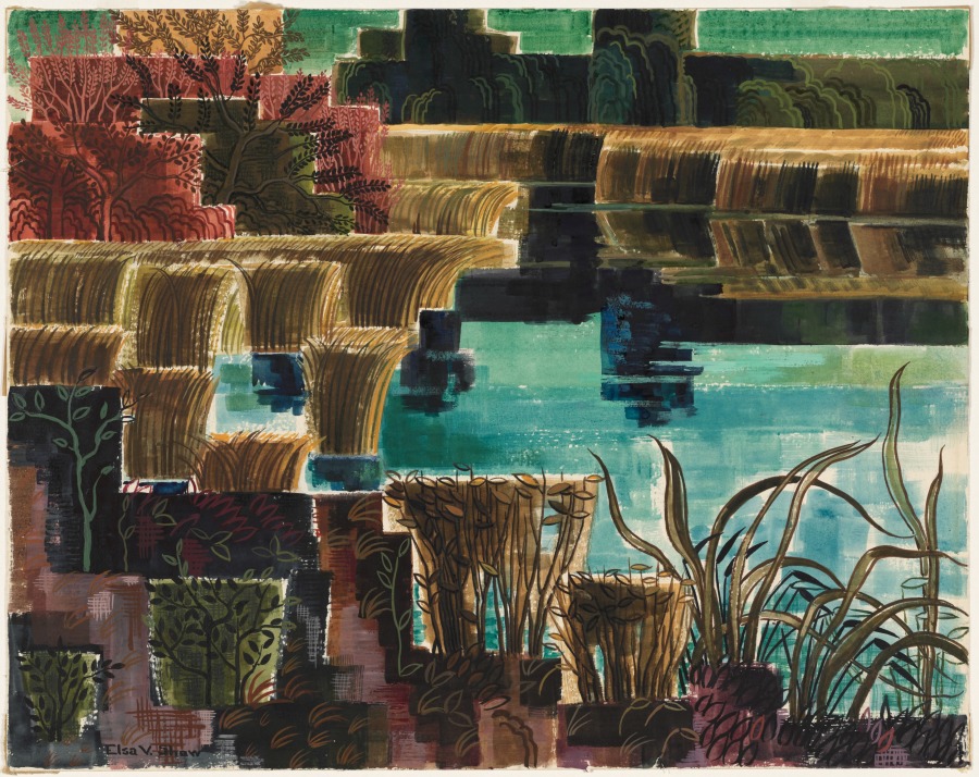 The Marshes, Elsa Vick Shaw, 1952