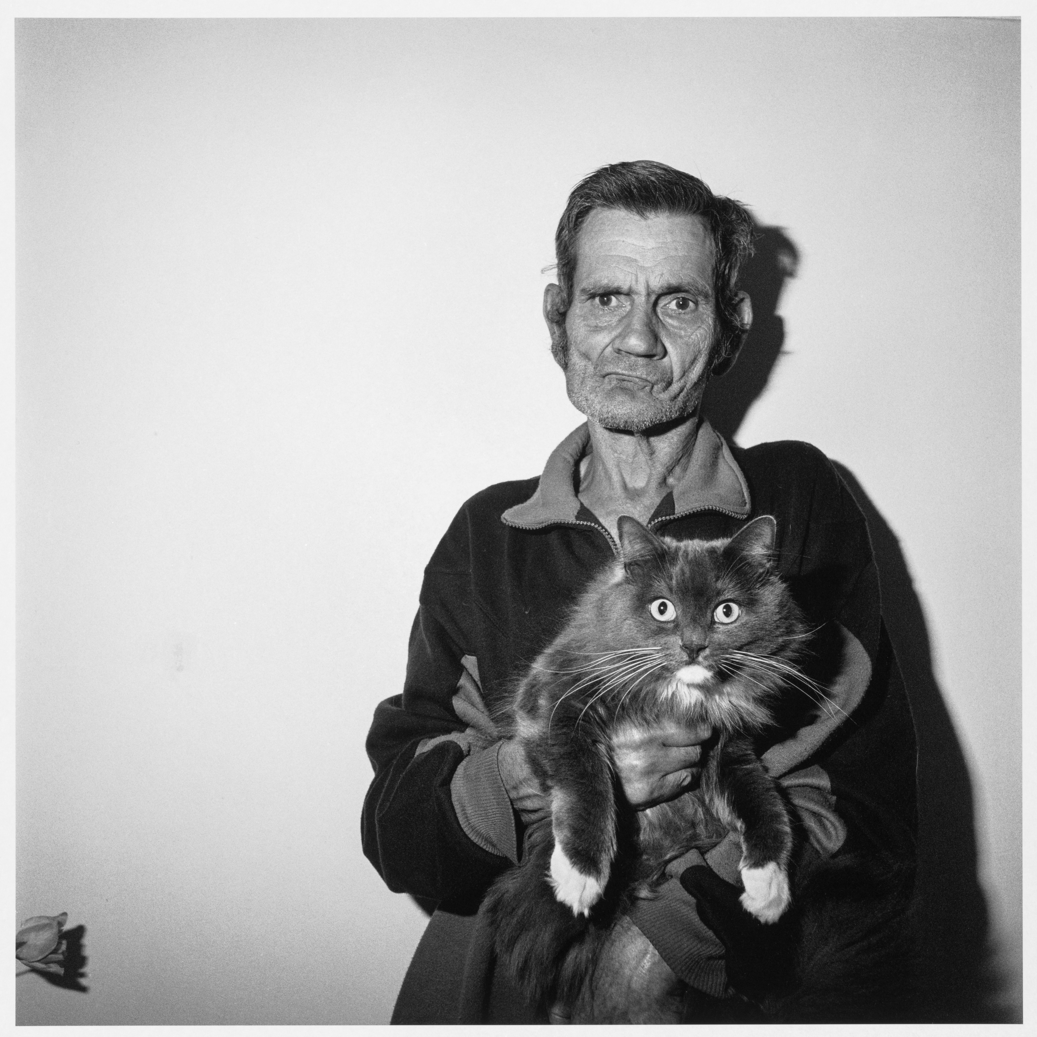 Man Holding Cat