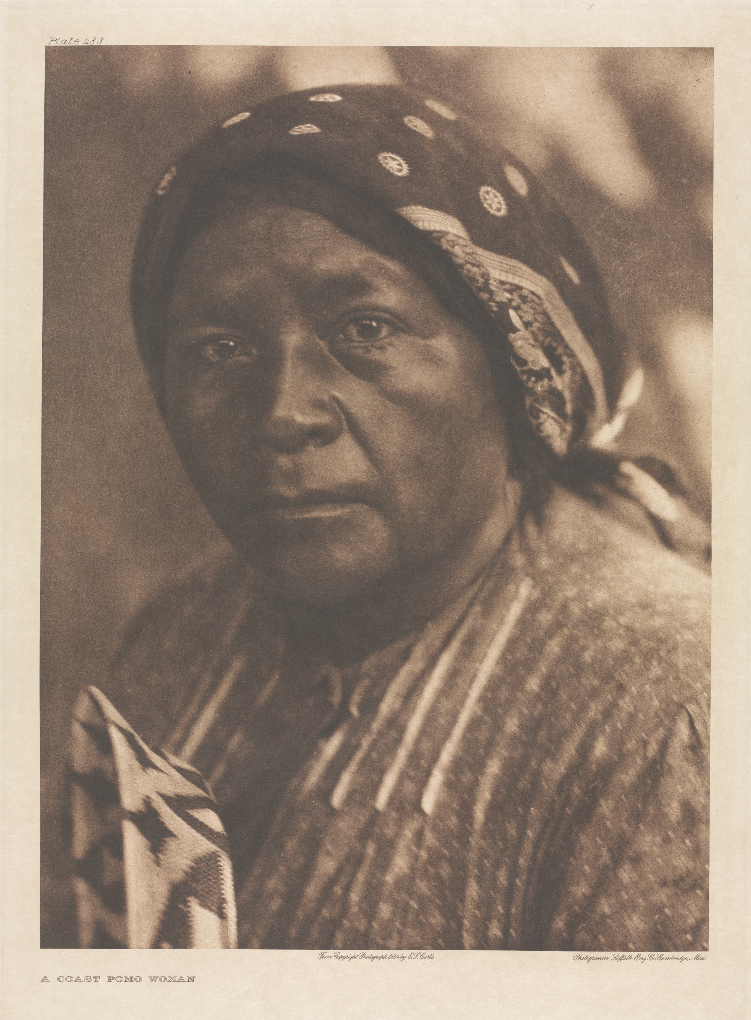 Portfolio XIV, Plate 483: A Coast Pomo Woman