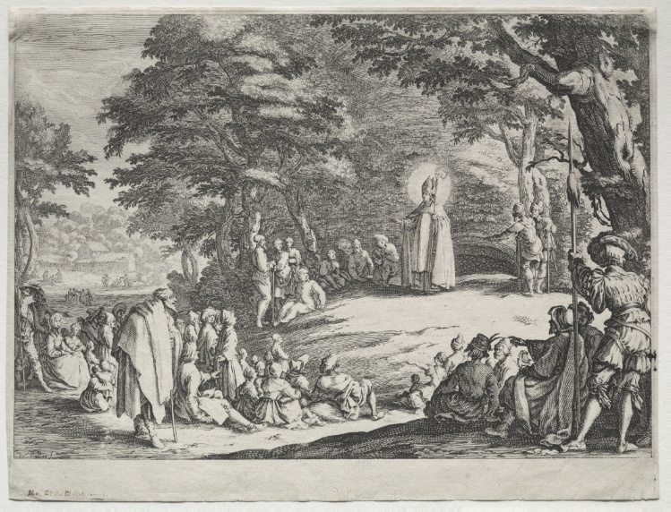 St. Amo Preaching in a Wood