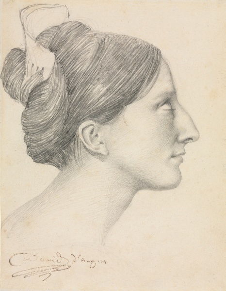 Head of a Woman in Profile (George Sand)