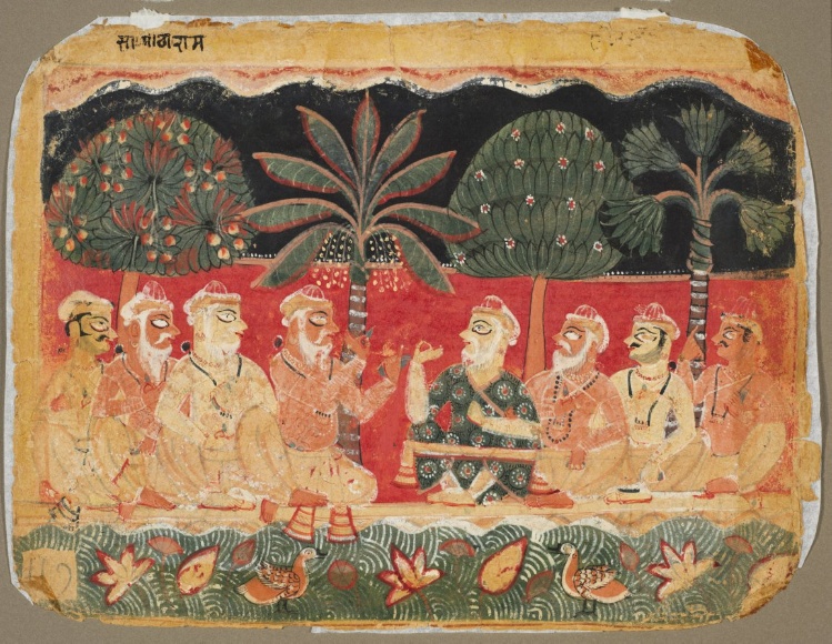 Nanda and the Elders, page from a Bhagavata Purana