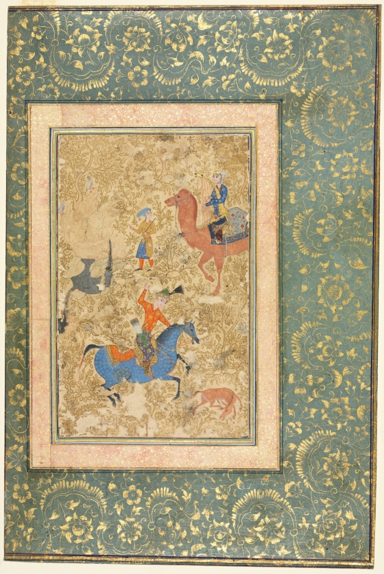 Bahram Gur and Azada, from a Shahnama (Book of Kings) of