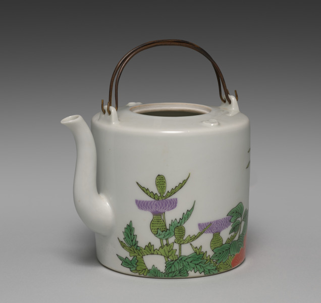 Sake Pourer with Flowers