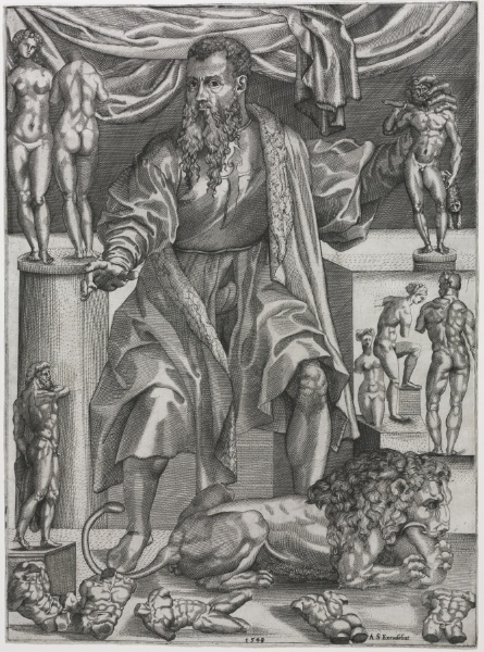 Portrait of Baccio Bandinelli with Lion