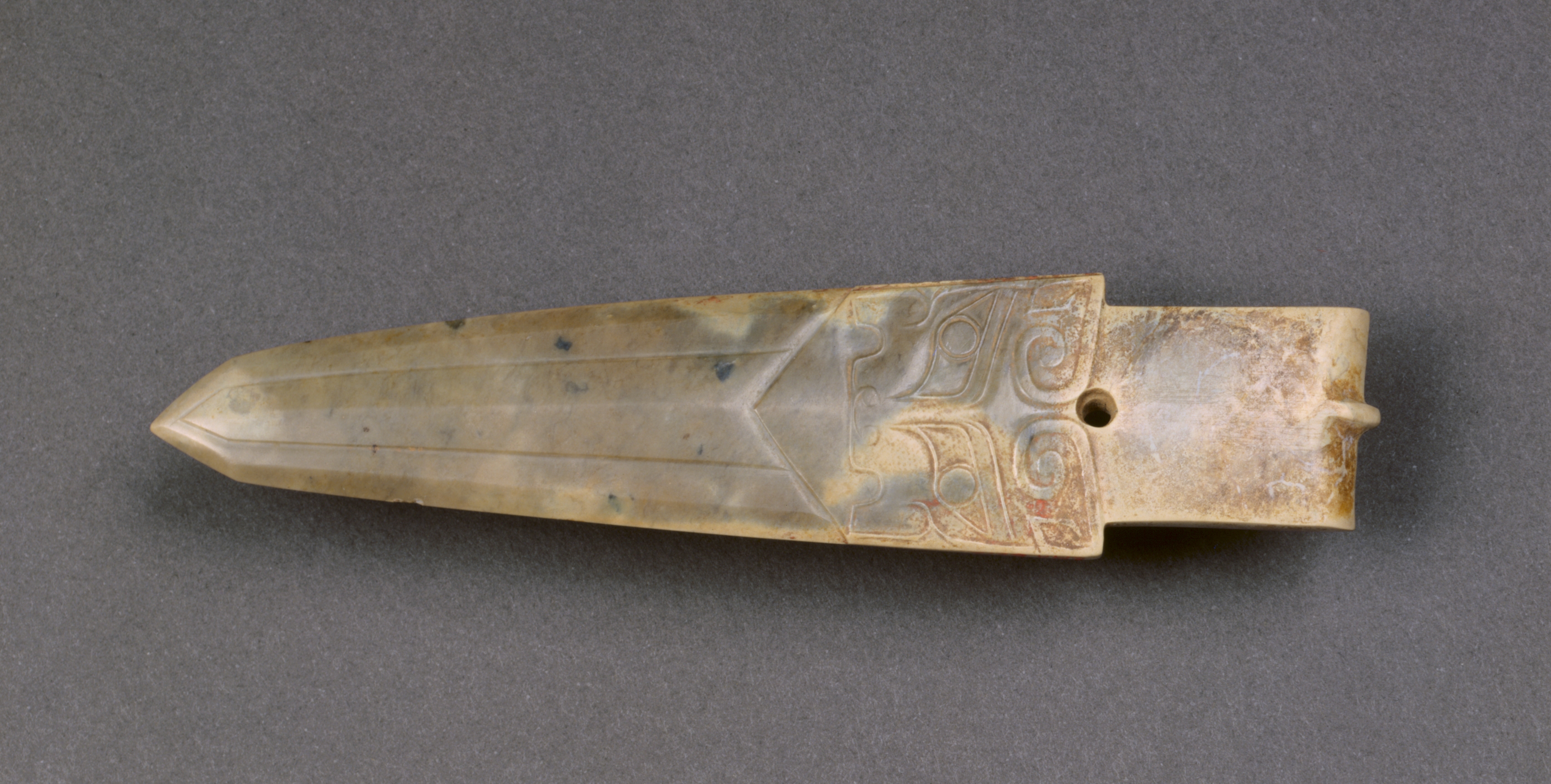Ceremonial Dagger-Axe with Animal Masks (Ge)