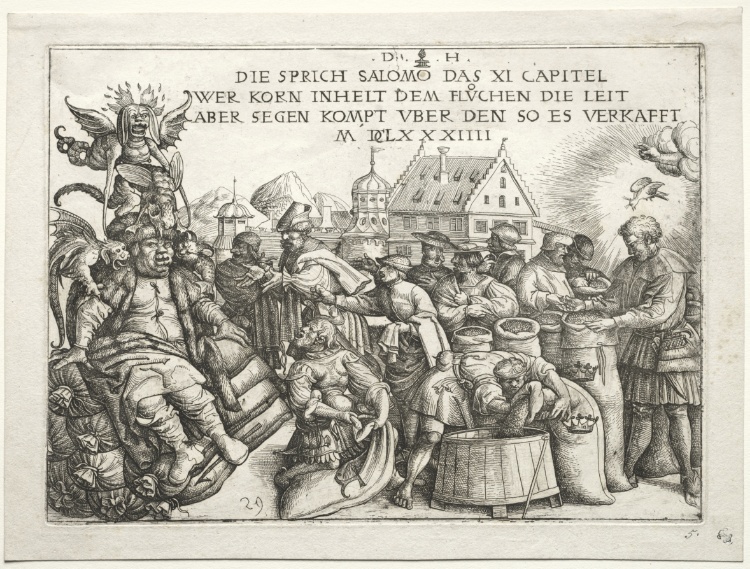 Illustration to proverbs XI (The Hoarders of Grain)