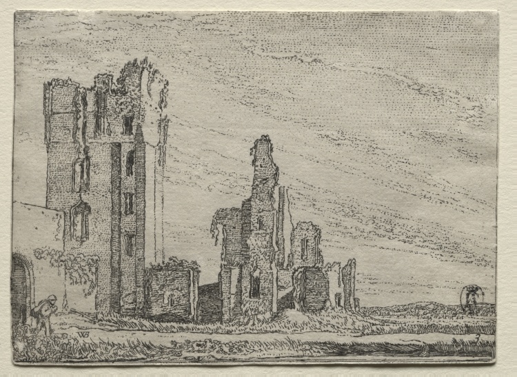 Ruins of the Castle Huys Te Kleef near Haarlem