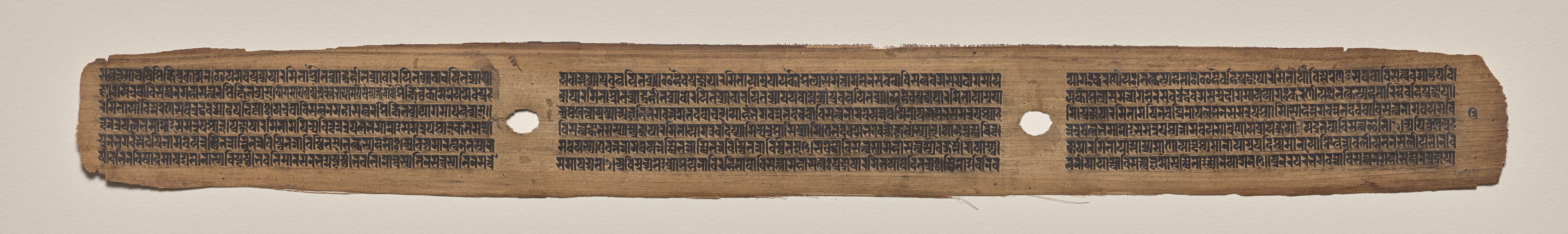 Text, folio 3 (verso), from a Manuscript of the Perfection of Wisdom in Eight Thousand Lines (Ashtasahasrika Prajnaparamita-sutra)