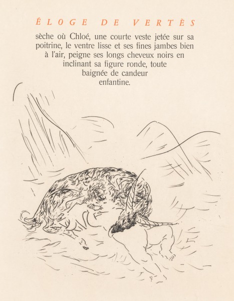 Page from Éloge de Vertès by Georges Maurice Huisman and Marcel Vertès