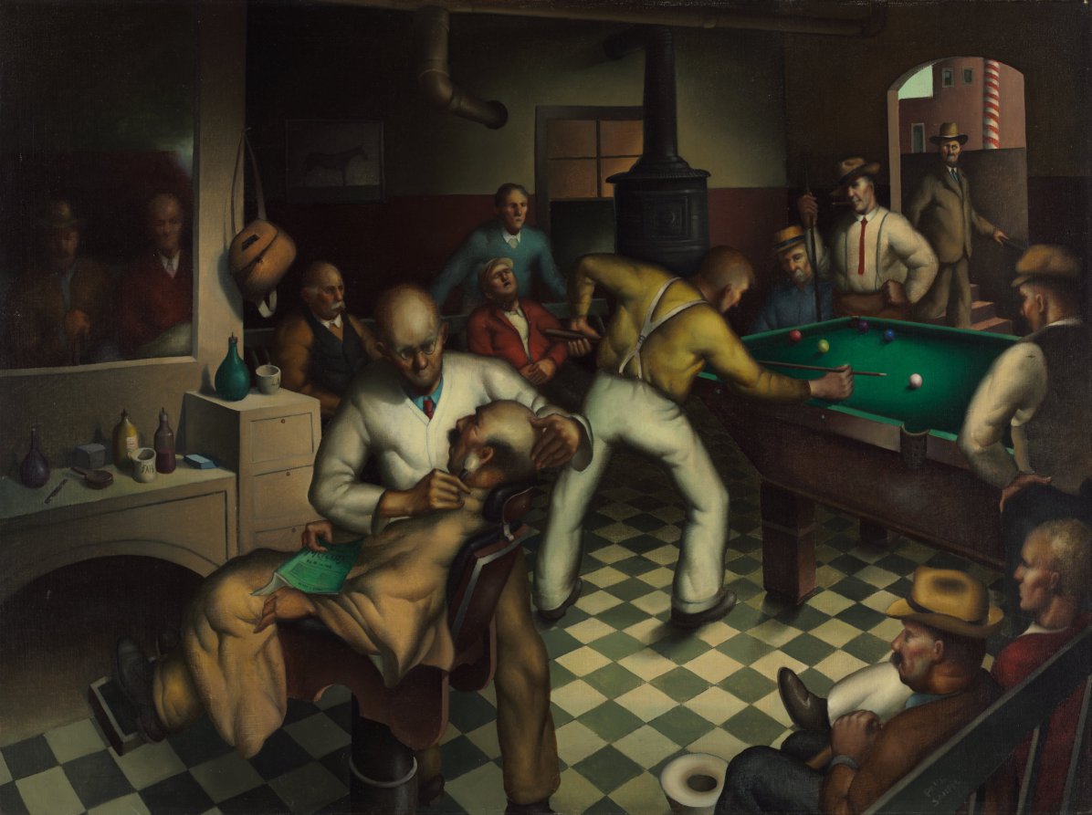 Barber Shop, Paul Sample, 1934