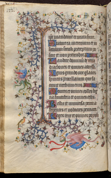 Hours of Charles the Noble, King of Navarre (1361-1425): fol. 61v, Text
