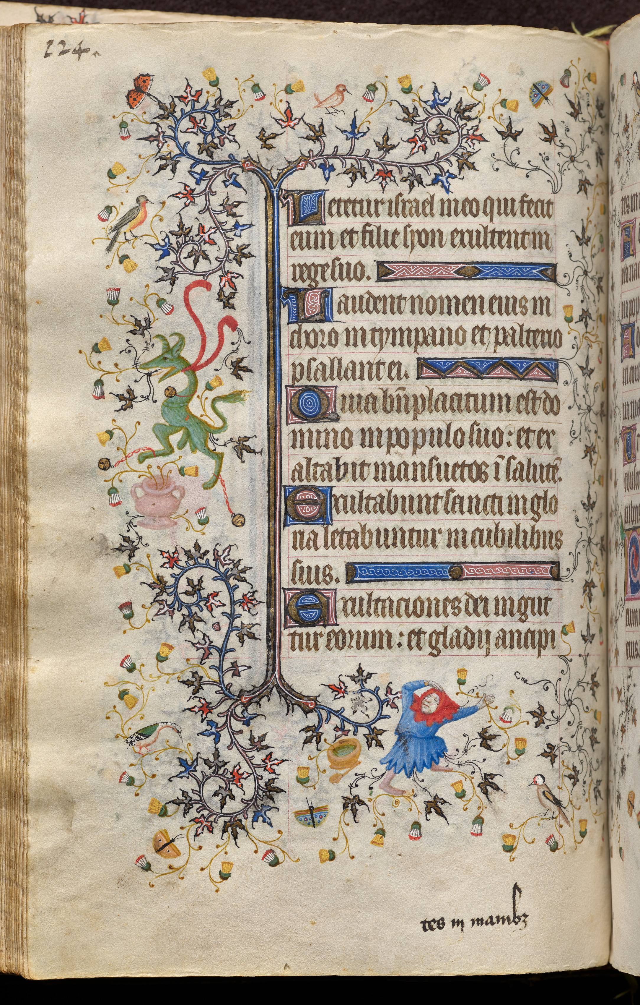 Hours of Charles the Noble, King of Navarre (1361-1425): fol. 62v, Text