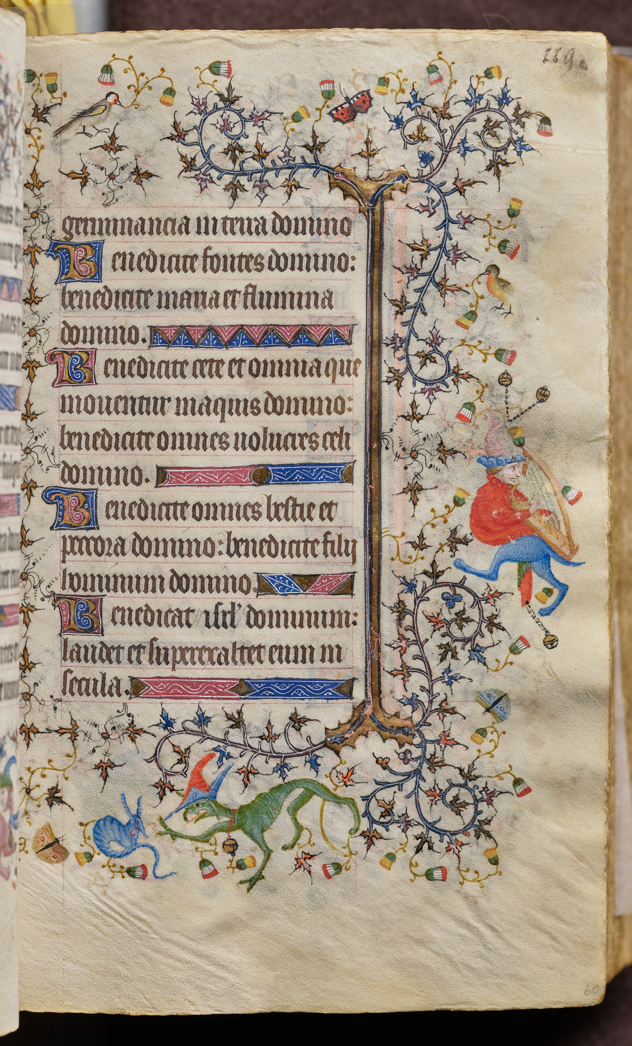 Hours of Charles the Noble, King of Navarre (1361-1425): fol. 60r, Text
