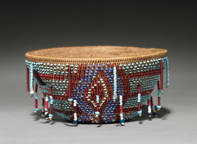 Conical Beaded Basket
