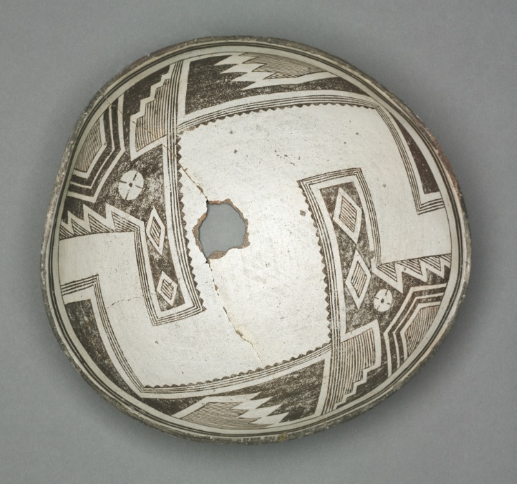 Bowl with Geometric Design (Two-part Design)