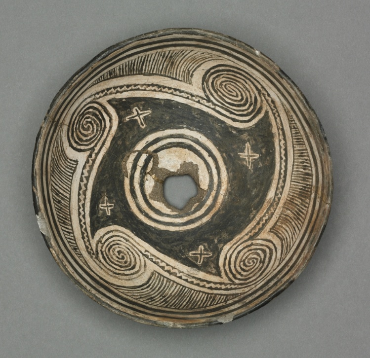Bowl with Geometric Design (Four- part Scroll)