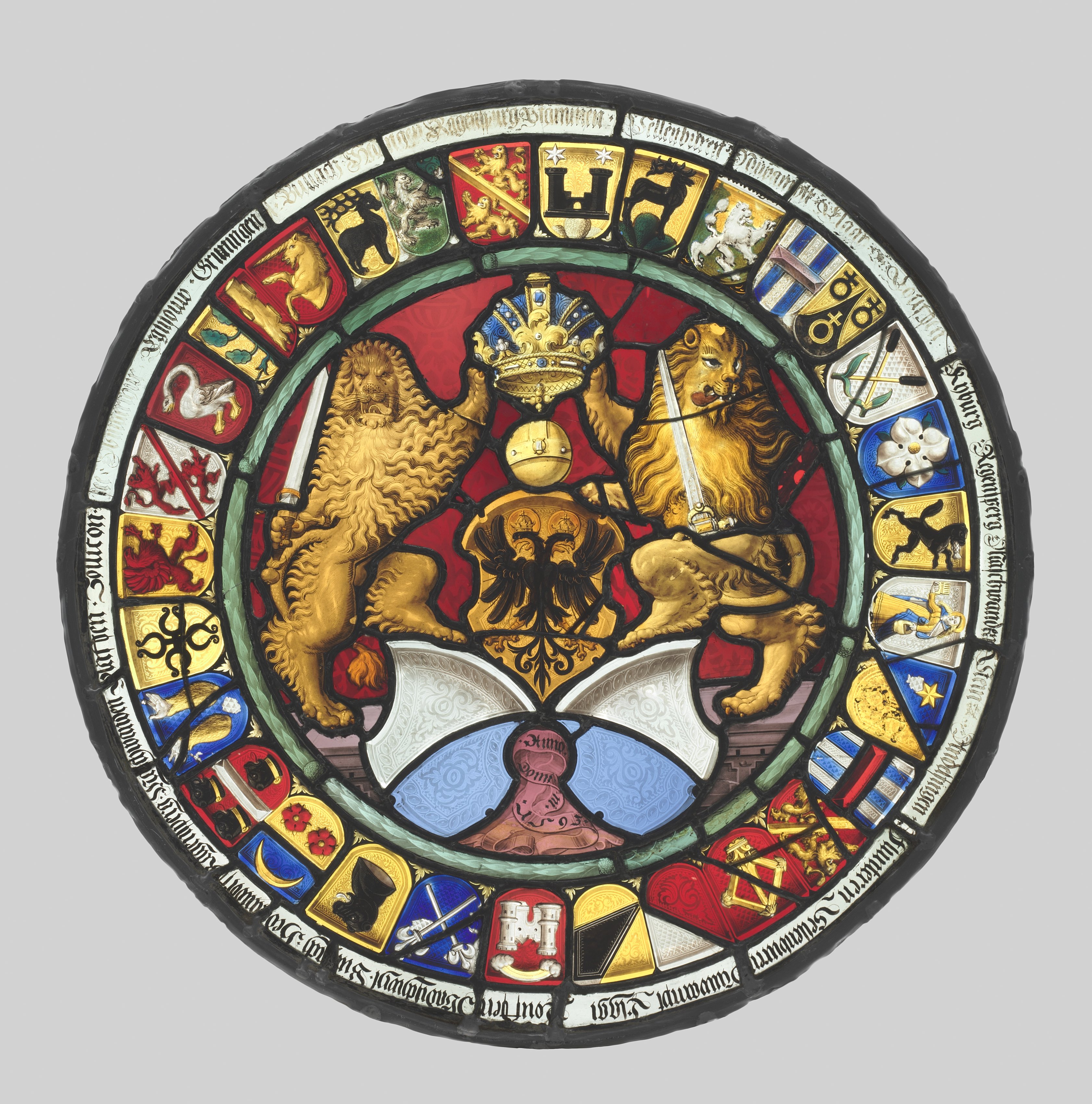 Heraldic Roundel with Arms of the Canton of Zürich