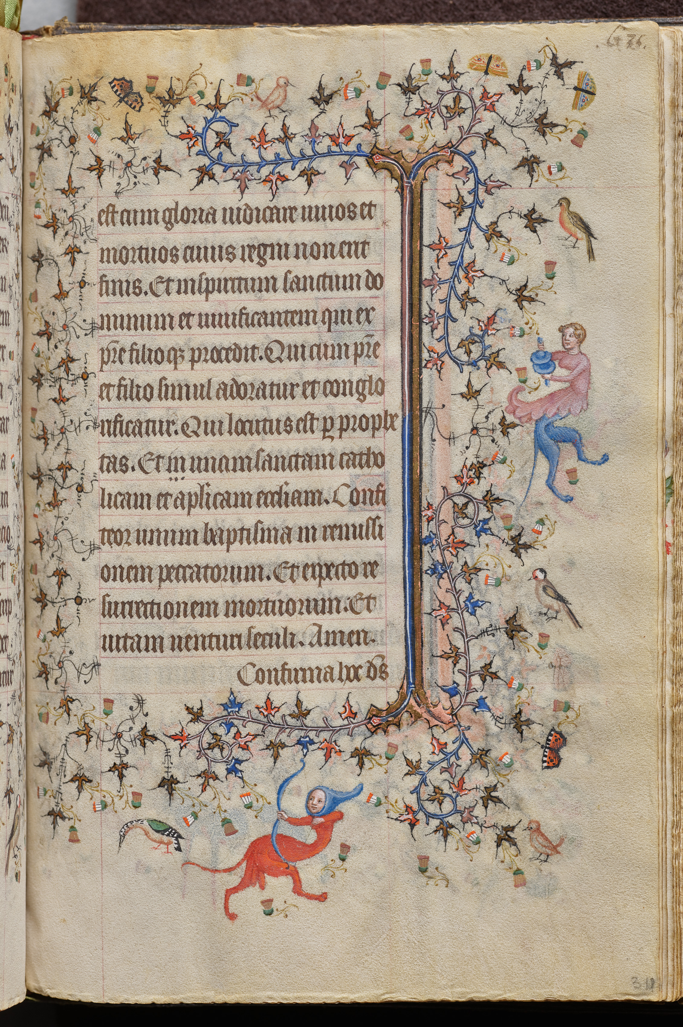Hours of Charles the Noble, King of Navarre (1361-1425), fol. 312r, Text
