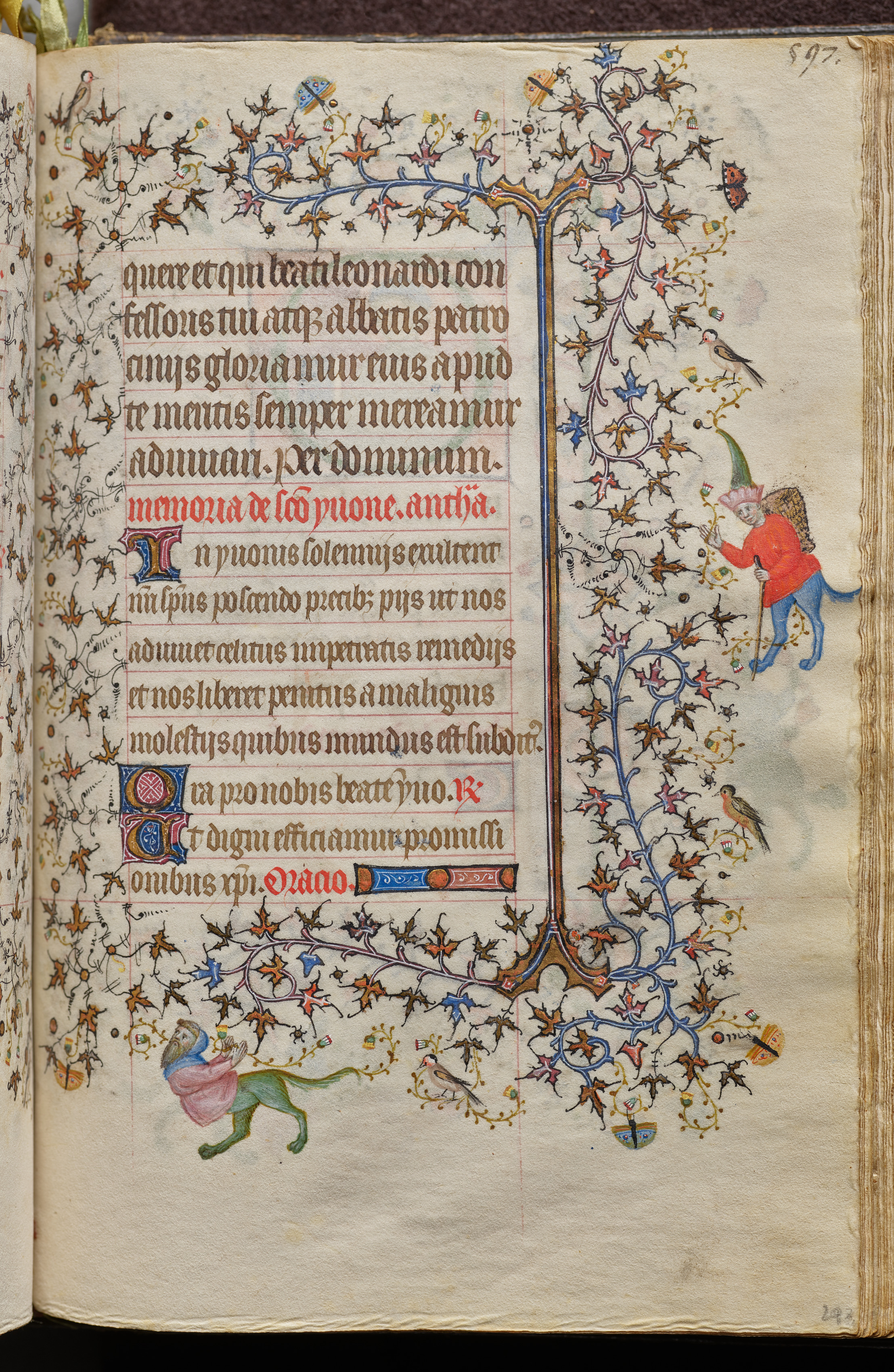 Hours of Charles the Noble, King of Navarre (1361-1425): fol. 293r, Text