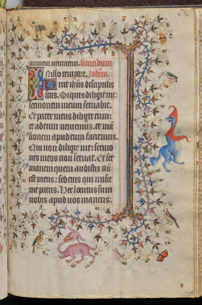 Hours of Charles the Noble, King of Navarre (1361-1425), fol. 310rv, Text