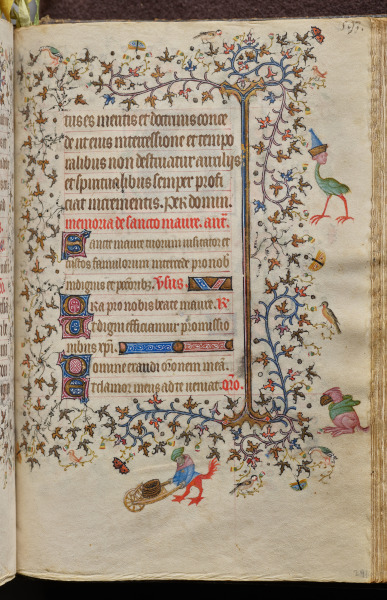 Hours of Charles the Noble, King of Navarre (1361-1425): fol. 291r, Text