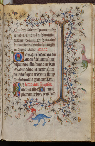 Hours of Charles the Noble, King of Navarre (1361-1425): fol. 308r, Text