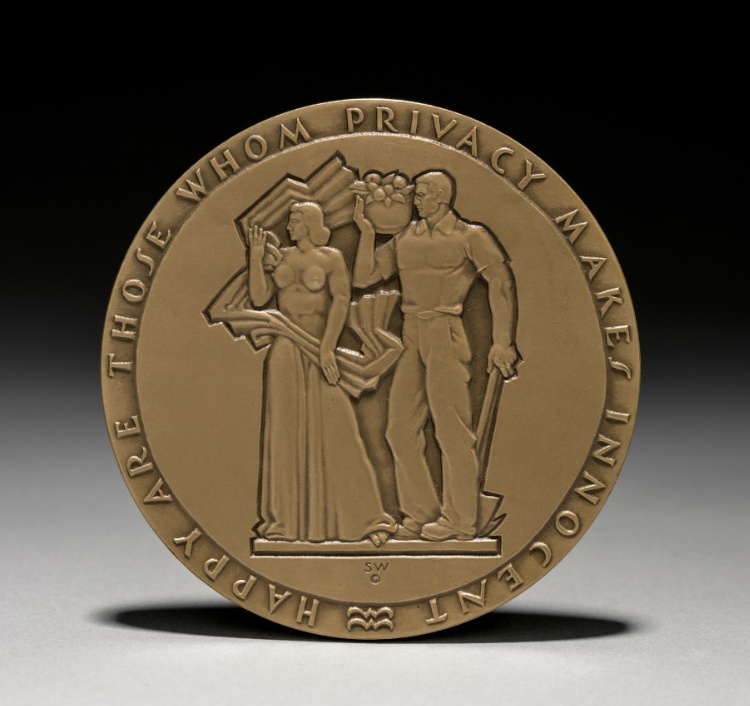 Medal: Happy are those Whom Privacy Makes Innocent (obverse)