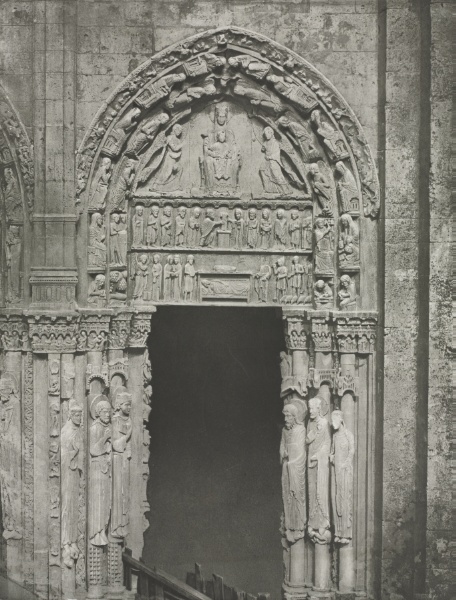 Chartres Cathedral: Right Door of the Royal Portal with Our Lady of Chartres