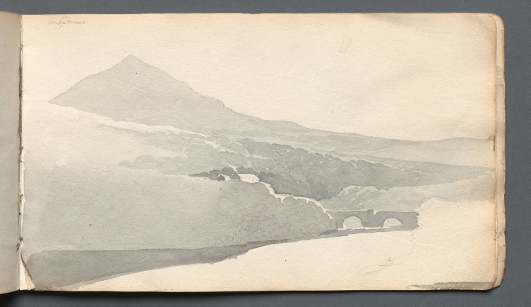 Sketchbook: "Mountainous Landscape with Bridge"
