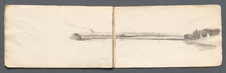 Sketchbook: "Landscape with Sailboats"