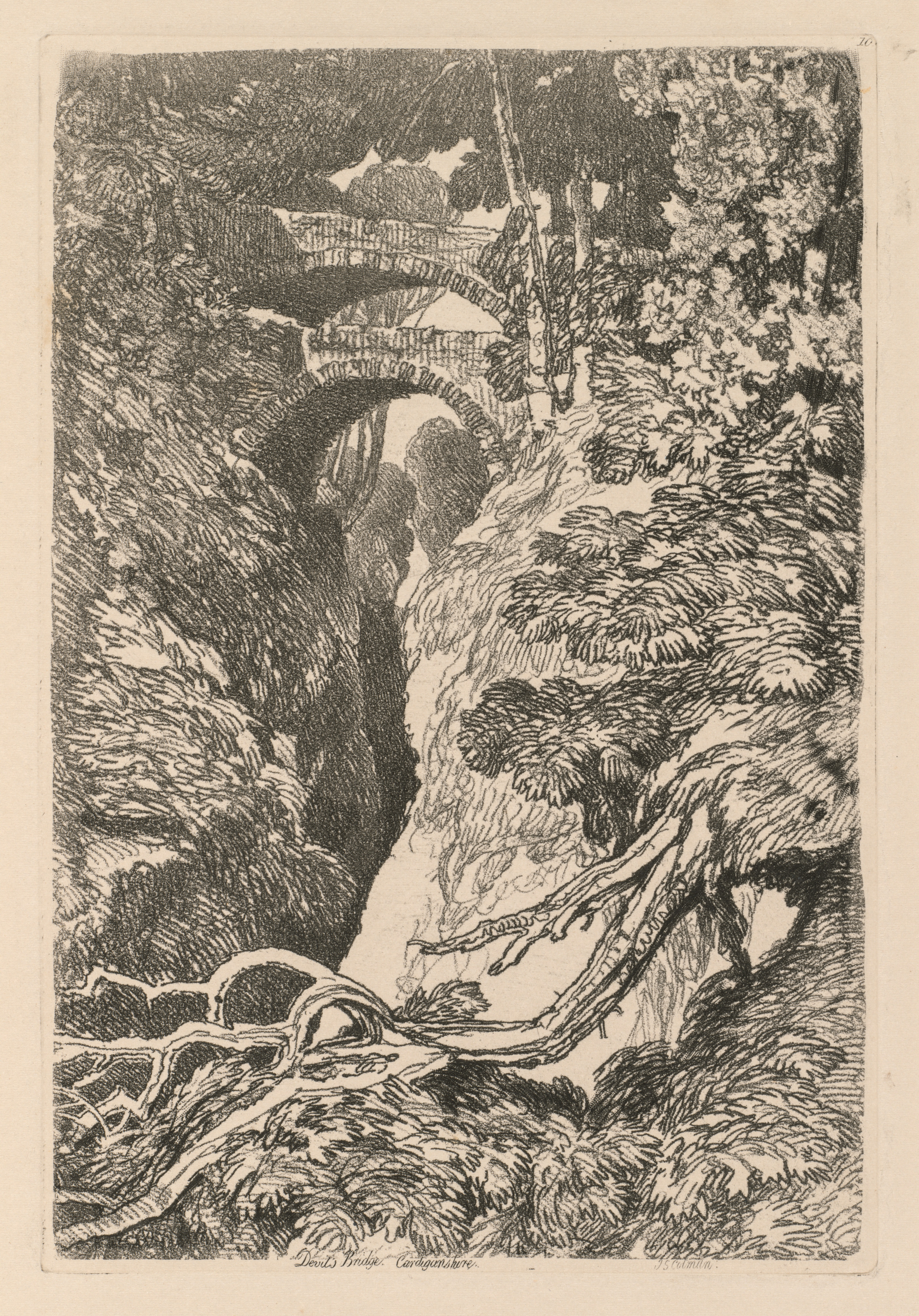 Liber Studiorum: Plate 10, The Devil's Bridge, Cardinganshire