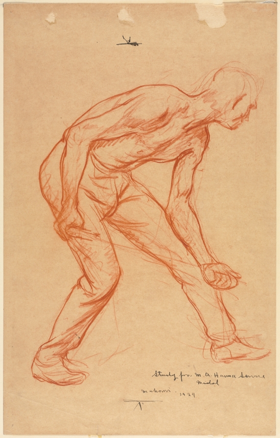 Study for M. A. Hanna Company Service Medal, Mahonri MacIntosh Young, 1924