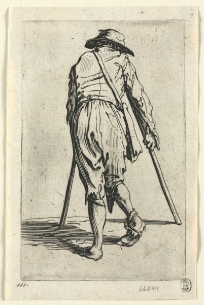 The Beggars: Beggar on Crutches, Wearing a Hat