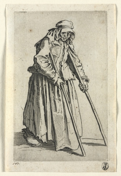 The Beggars: Beggar Woman on Crutches 