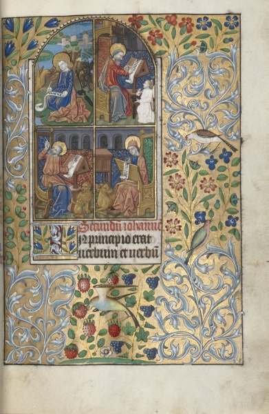 Book of Hours (Use of Rouen): fol. 13r, The Four Evangelists