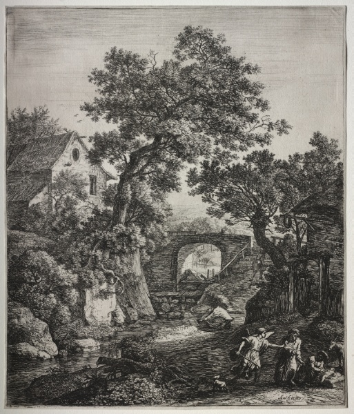 Six large upright landscapes with scenes from the Old Testament: Zipporah Circumcising Her Son