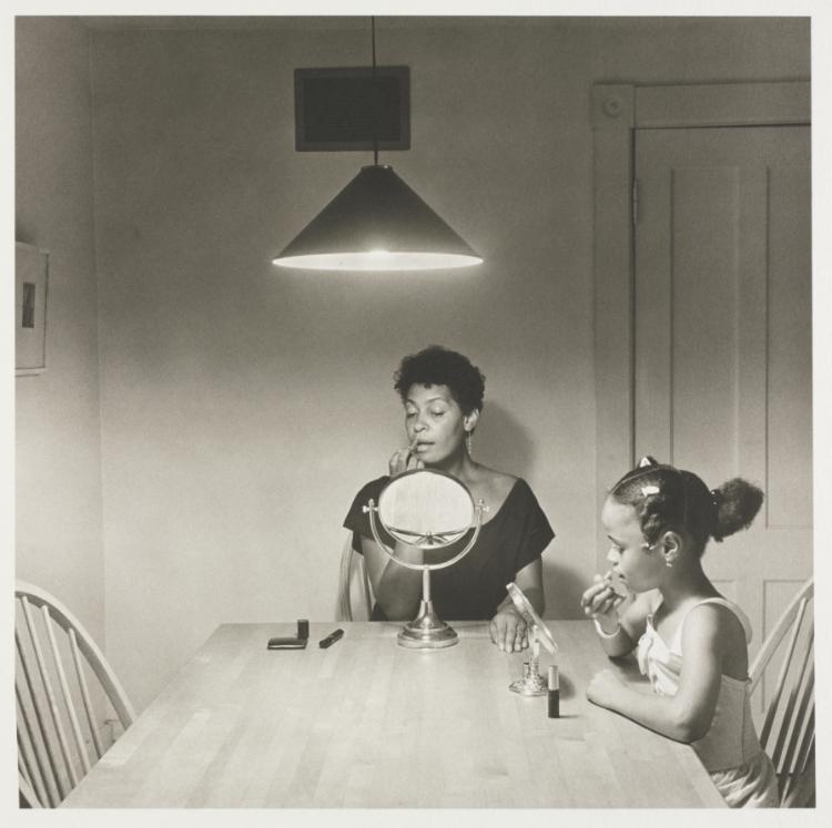 The Kitchen Table Series: Untitled (Woman and Daughter with Makeup)