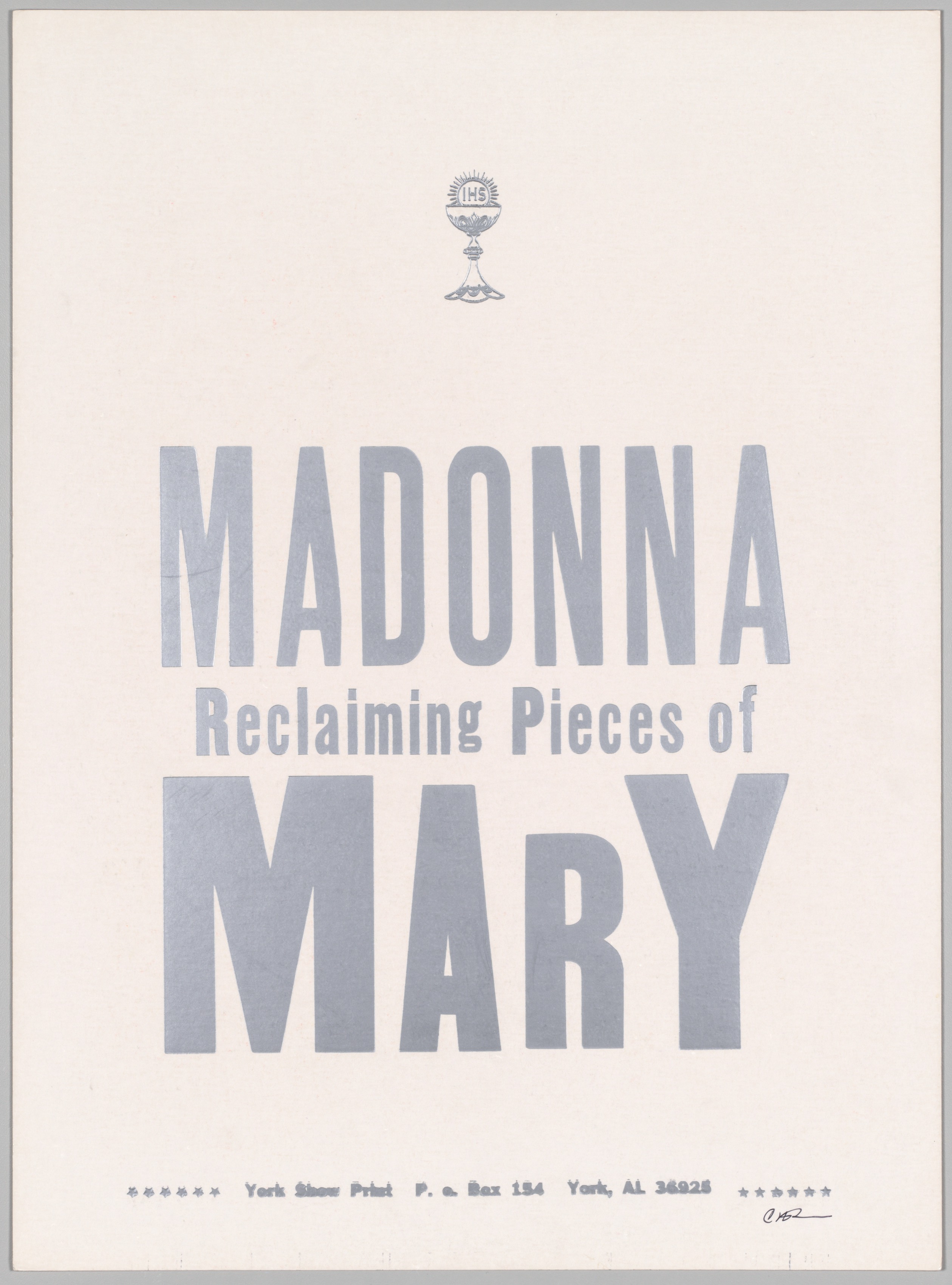 The Bad Air Smelled of Roses: Madonna Reclaiming Pieces of Mary