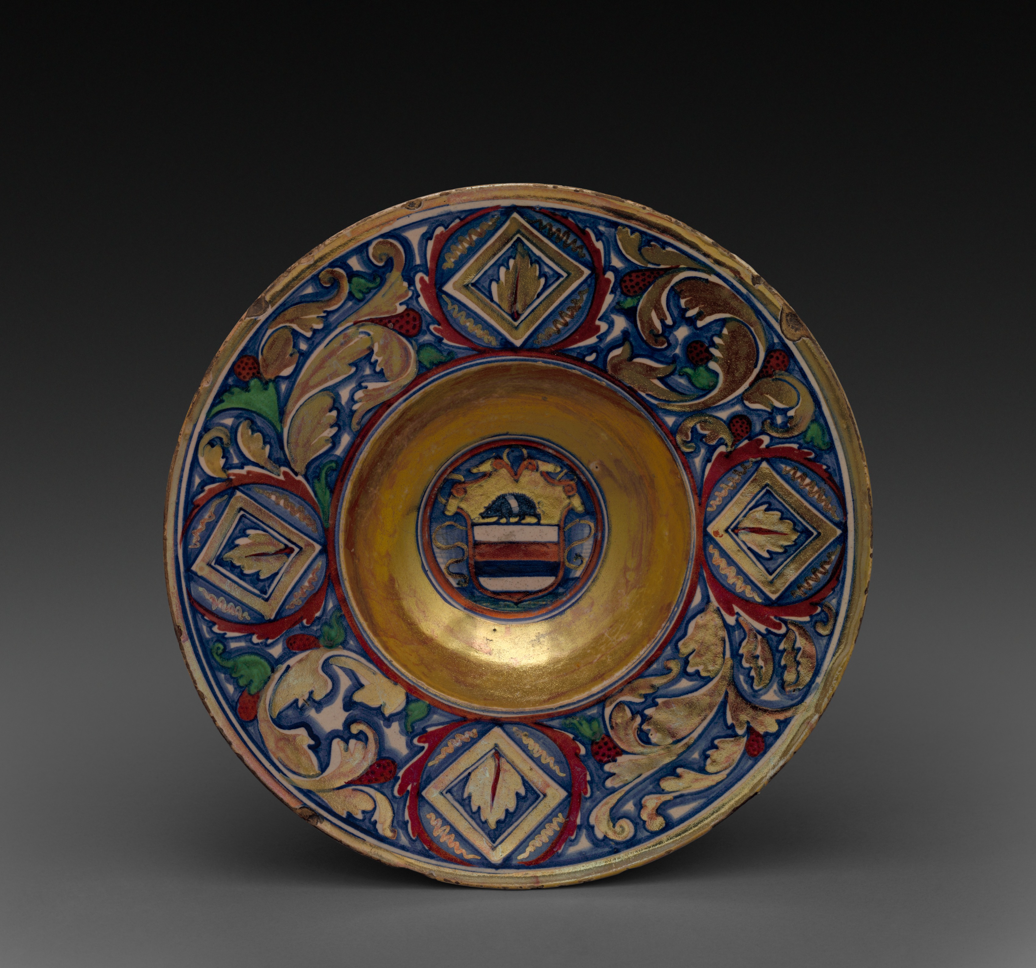 Plate with the Arms of the Rizzardi Family of Venice
