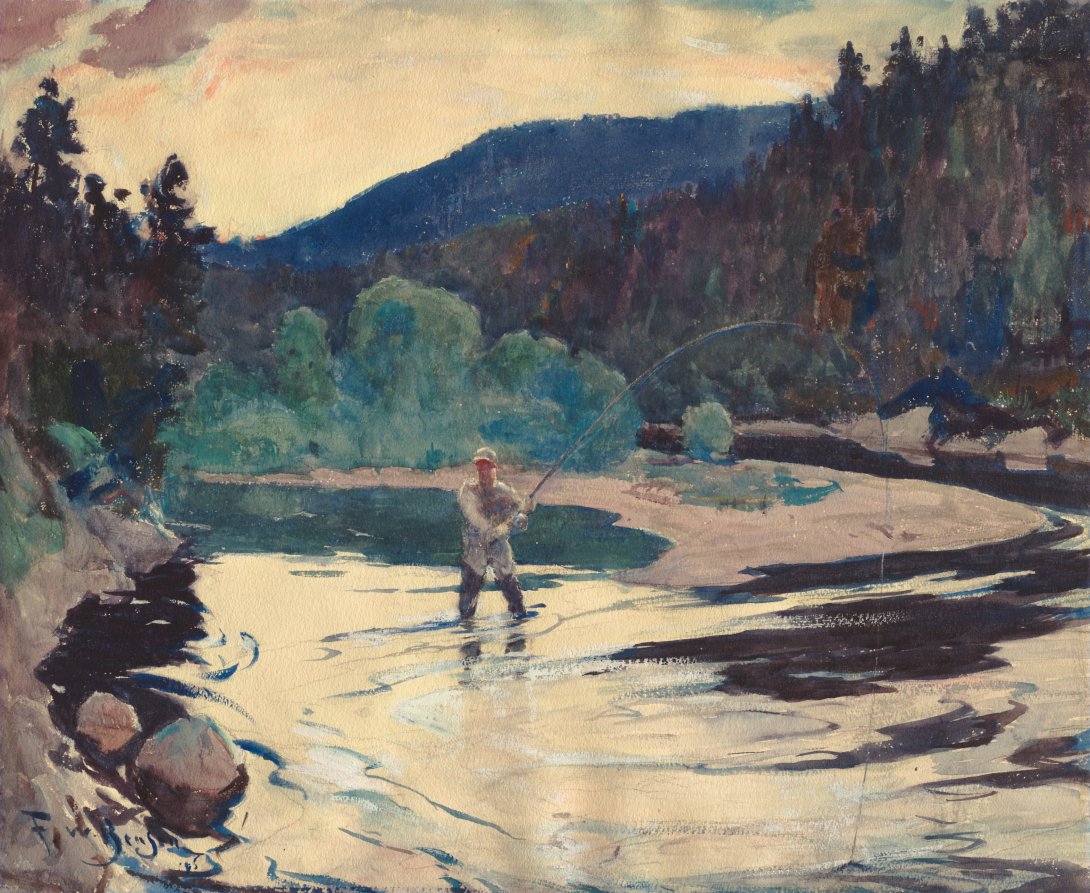 The Stream, Frank W. Benson, 1915