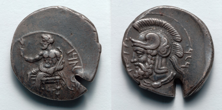 Stater: Baal (obverse); Head of Pharnabazos (reverse)