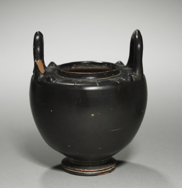 Black-Gloss Lebes Gamikos (Nuptial Bowl)