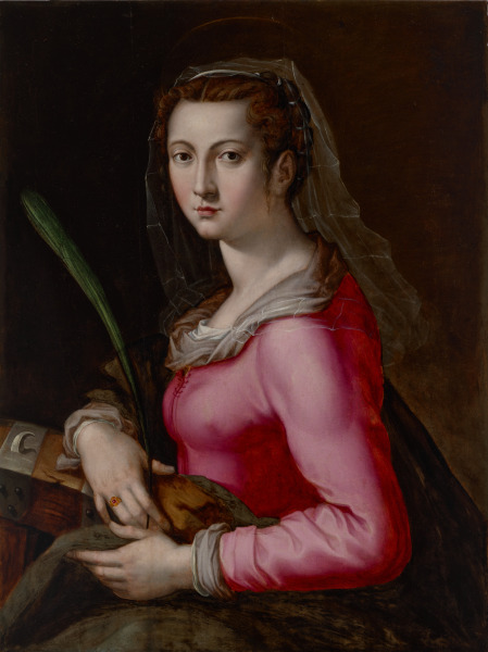 Portrait of a Woman as Saint Catherine