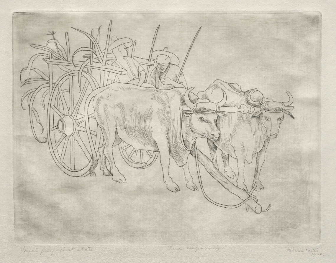Ox Cart, Federico Cantú, 1947