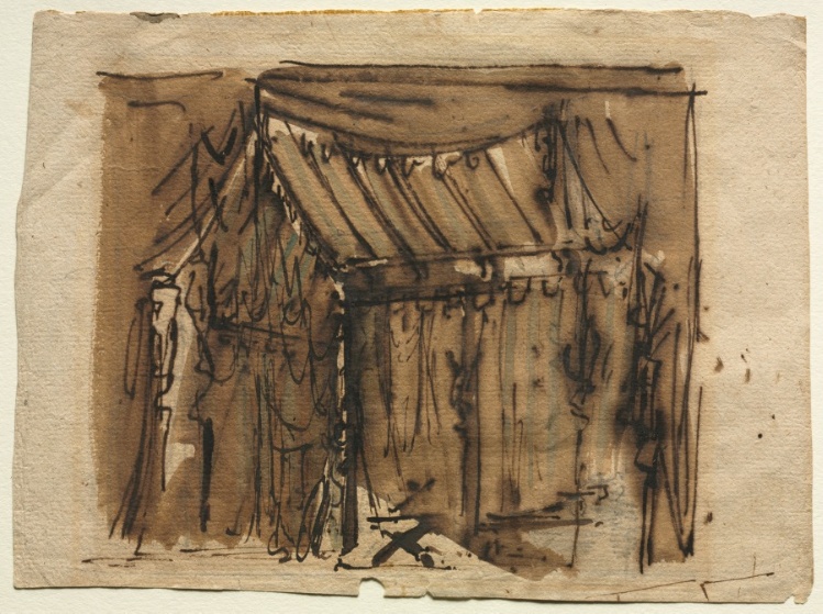 Tent (recto); Two Sketches (verso)